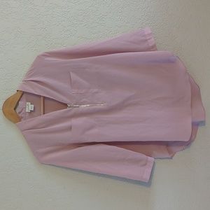 3/4 sleeve dusty rose blouse